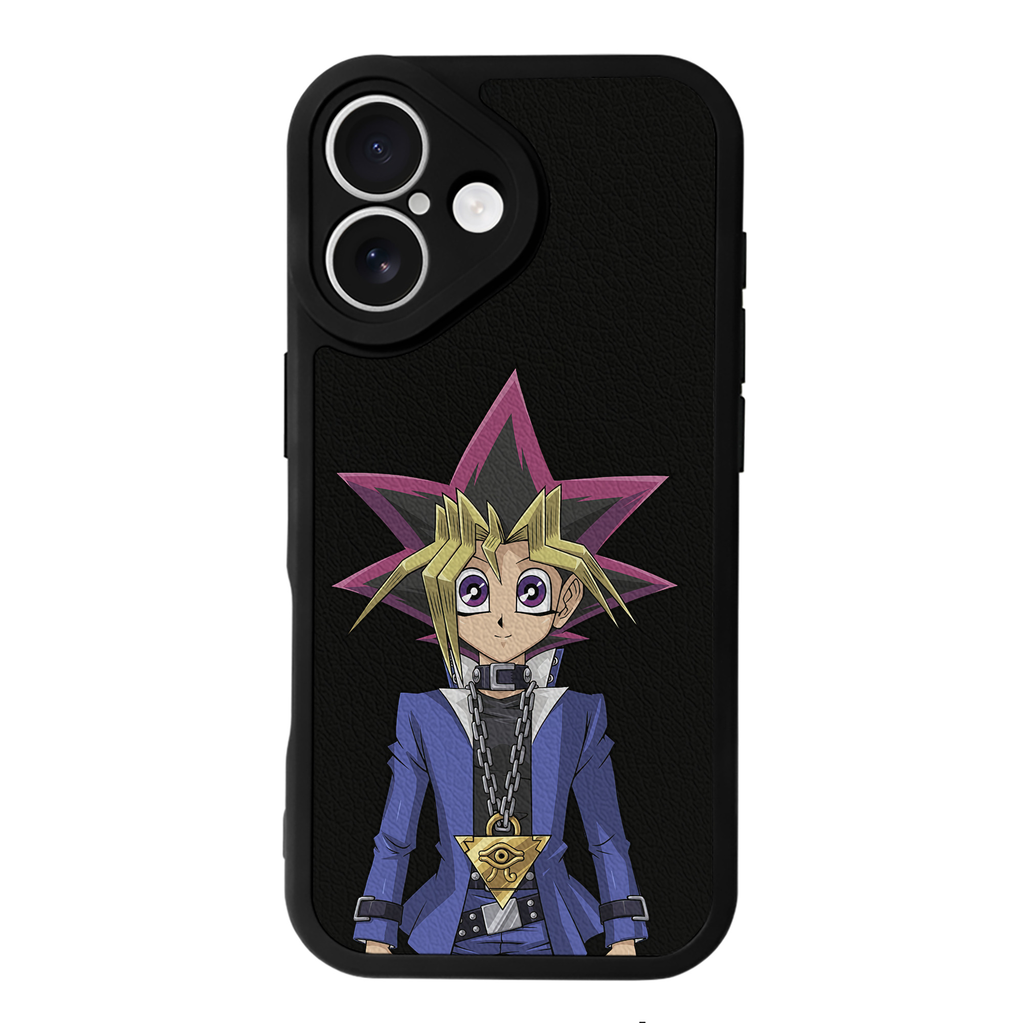 遊☆戯☆王 Yu-Gi-Oh! 【iPhone 16シリーズ対応】シリコンスマホケース（レザー調） 材質：シリコン